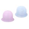 2 Set Silicone Punched Highlight Hair Cap Reusable Professional Hair Dyeing Coloring Staining Cap wi