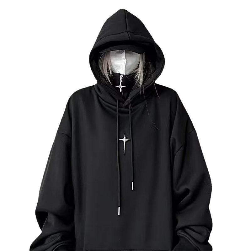 2023 Women's Trendy American Retro High Street Hip-Hop Loose Hooded Sweatshirt