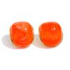 Yhpup 10 Color Acrylic Resin Y2K Earrings for Women Gold Color Stainless Steel Spring Summer Candy Sweet Jewelry