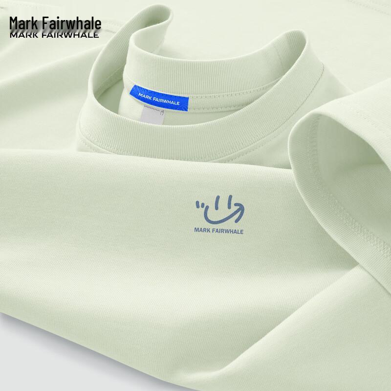 Mark Fairwhale Men's 2026 Summer Cotton Smiley Graphic T-Shirt