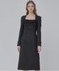 JULIY&CALLA 24 Fw Collar 108 Dear Vivian Tweed Dress Black