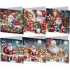 6PCS DIY Diamond Painting Greeting Card Set Rhinestone Diamond Art Mosaic Postcards Thank You Cards and Holiday Blessings
