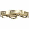 7 Piece Garden Sofa Set Pressure Treated Pine Wood