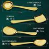 5 Pieces Stainless Steel Serving Spoons Set for Dining Table/Kitchen, 1.8 mm Heavy Gauge