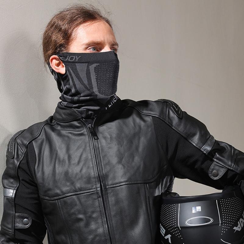 Men Women Motorcycle Mask Fleece Thermal Face Mask Keep Warm Riding Breathable Balaclava Biker-Winter Windproof Ski Mask