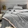 new summer washed cotton summer quilt machine washable summer cool quilt solid color skin-friendly air conditioner quilt