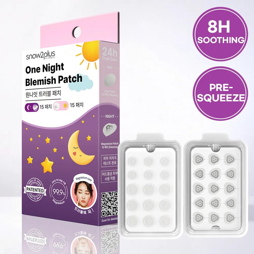 snow2plus One-Night Trouble Patch Plus 30ea (Night 15ea + Day 15ea)