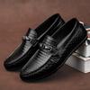 Fashion Summer Genuine Leather Mens Loafers Comfortable Flat Casual Shoes Men Breathable Slip-On Soft Driving Shoes Luxury Moccasins Man