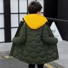 Big Boys Jacket Autumn Winter Thicken Warm Teenager Kids Jackets Fashion Long Style Zipper Hooded Boys Coat