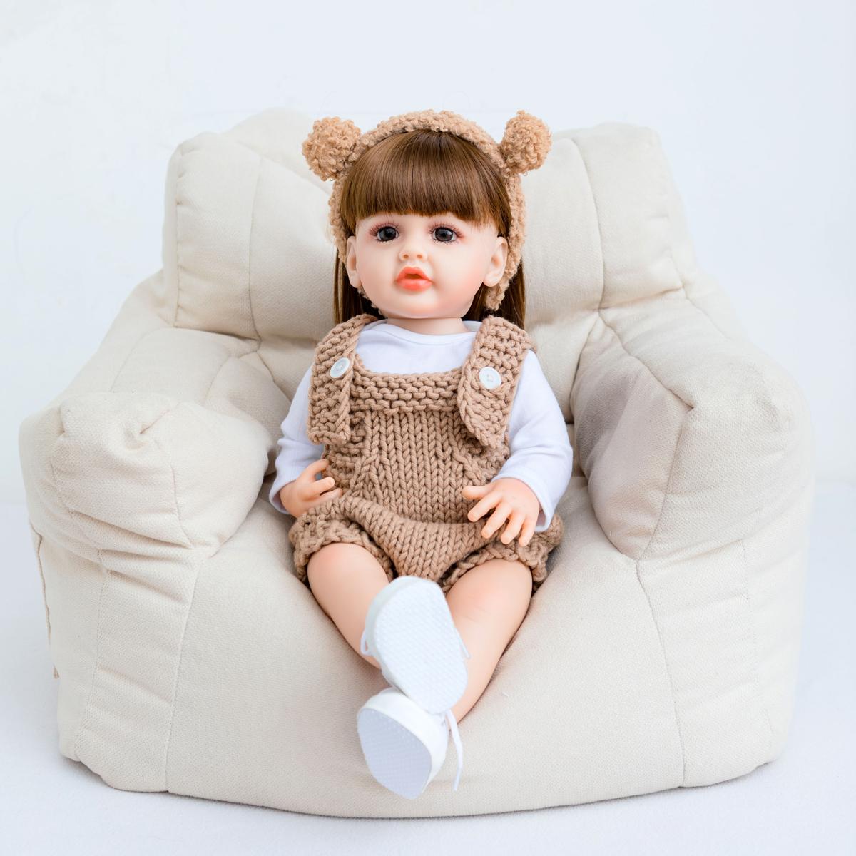 KEIUMI милая кукла реборн для девочек с длинными волосами — фото 2