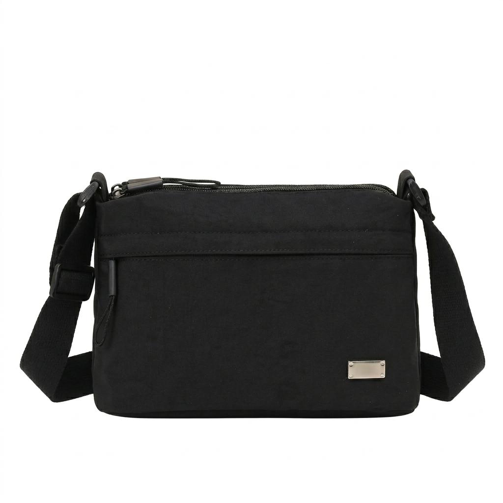Nylon Crossbody Bag For Men And Women Multi Compartment Storage Commuter Versatile