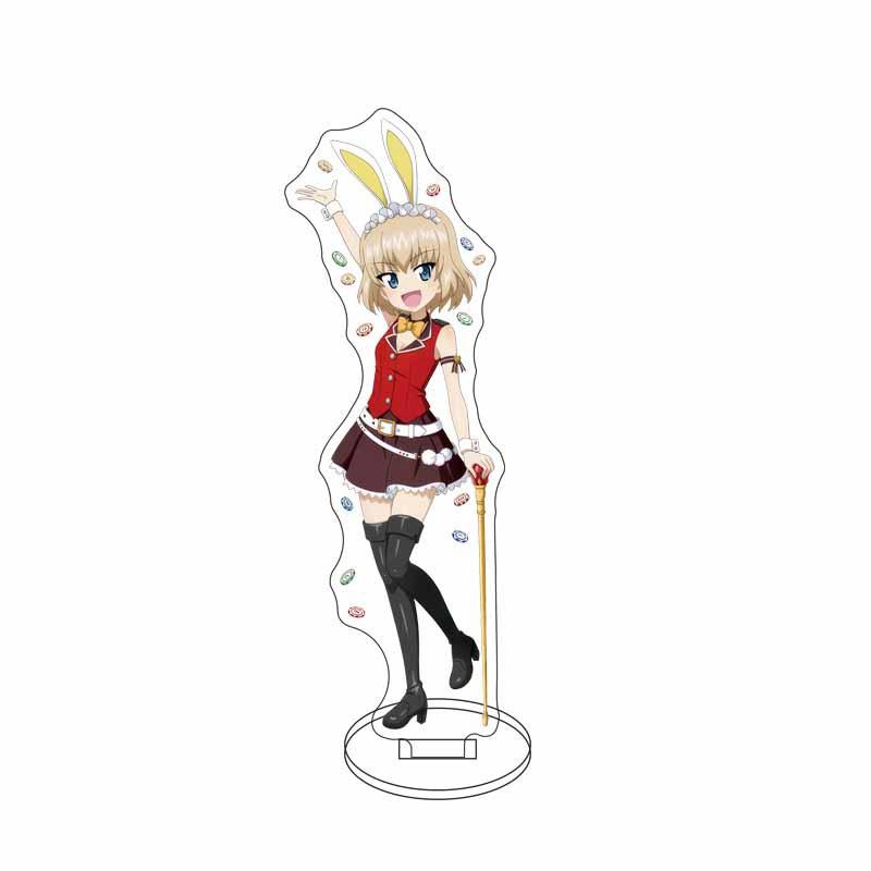 GIRLS und PANZER Nishizumi Miho Isuzu Hana Acrylic Stand Model Plate Keychain Desk Decoration Friends Gift Figure Display