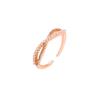 Temperament Simple Design Sense Niche Ring, Fashionable Personality High Sense Diamond Ring Women