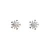 New Simple Crystal Snowflake Earrings  Fresh Ladylike Temperament  Japanese and Korean Earrings for Your Girlfriend