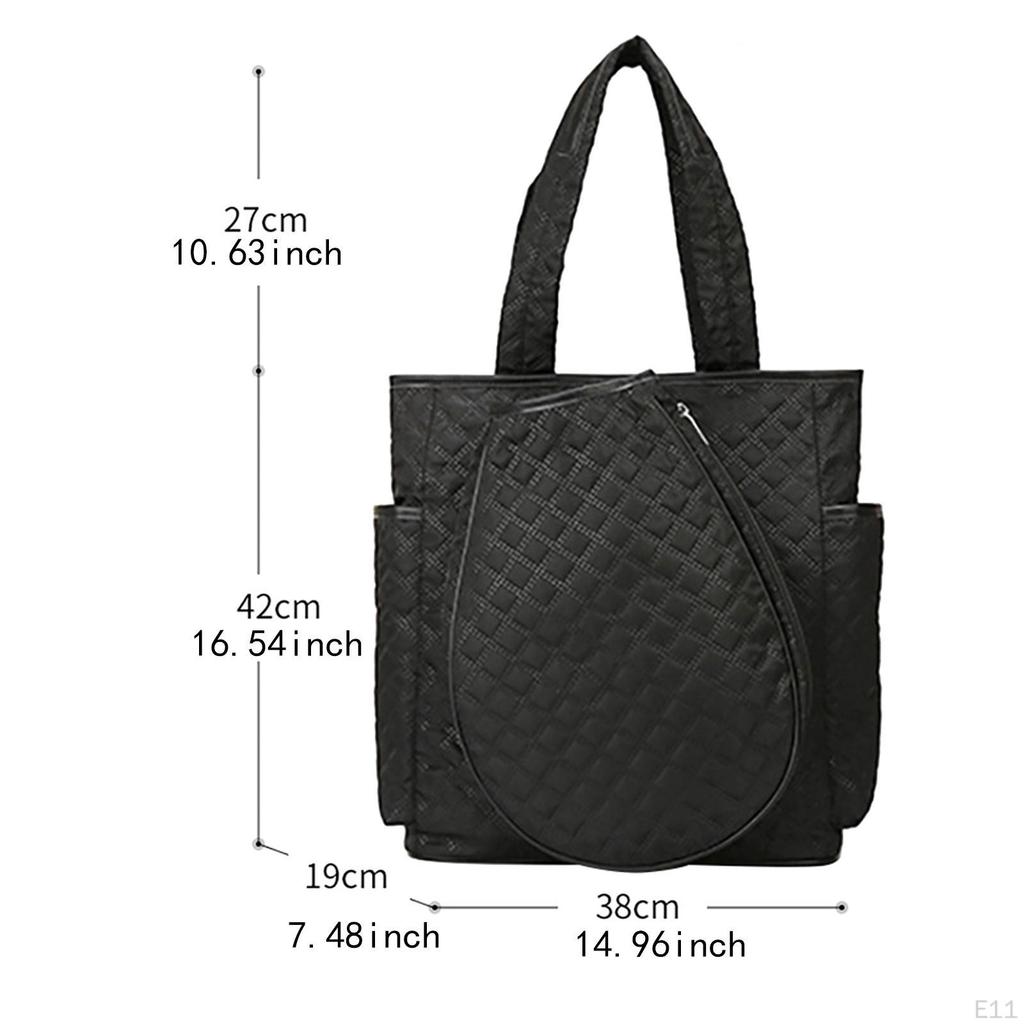 Tennistasche Schlägertasche Pickleball Rucksack Geräumige Reißverschlusstasche Schlägersportarten Schläger