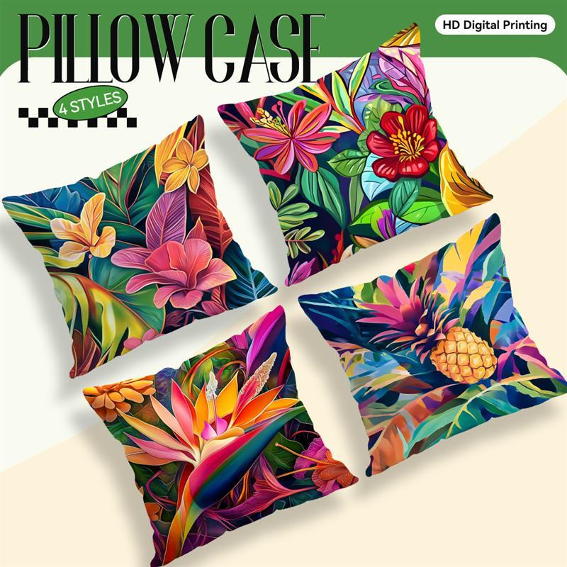 Mexican Style Painting Cushions Pillowcase Printed Polyester 45X45Cm Throw Pillow Cover Decorative Sofa Cushion Pillowslip