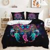 Cartoon Butterfly Down Comforter Set Bedding Set 3-piece Duvet Cover Set