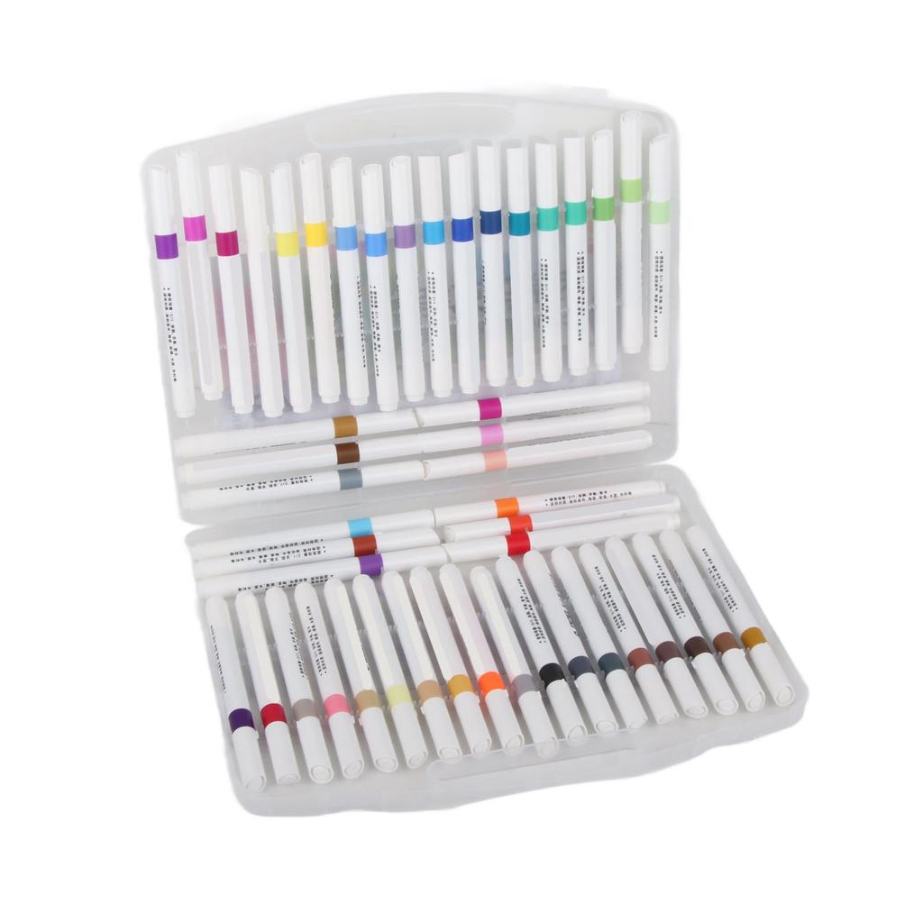 48 Colors Acrylic Paint Marker Pens Triangular Shell Smoothly Writing for Stone Fabric Wood Ceramic