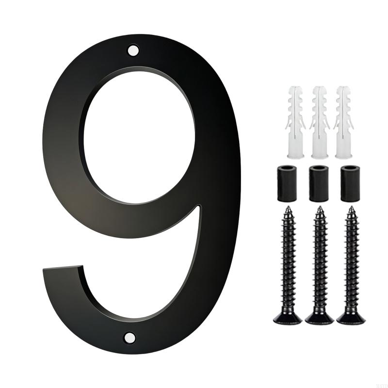Modern Acrylic House Number Plate Door Label Number Plate Sign with Screw Modern Numbers Address Sign Easy Installation M4YD