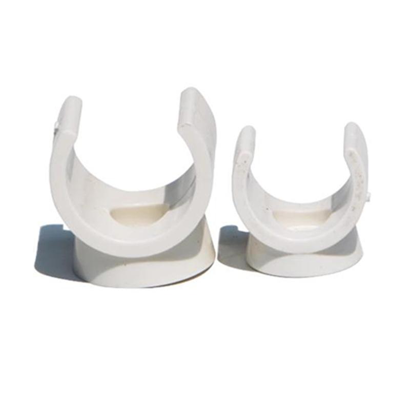 100Pcs Plastic U Shaped Pipe Clamp Water Pipes Support Fastener Heavy Duty Pipes Clamps Hangers Tubing Hose Holder