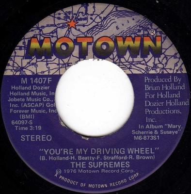 7-Zoll Schallplatte SUPREMES - You're My Driving Wheel M1407F Motown 1976 US Soul/Funk Gebraucht