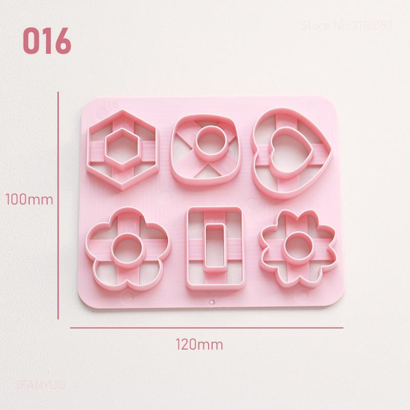 Various Shaped Clay Cutter Molds Geometry Palm Leaf Christmas Tree Polymer Clay Earrings Making Mold for Cookie Pendant Jewelry