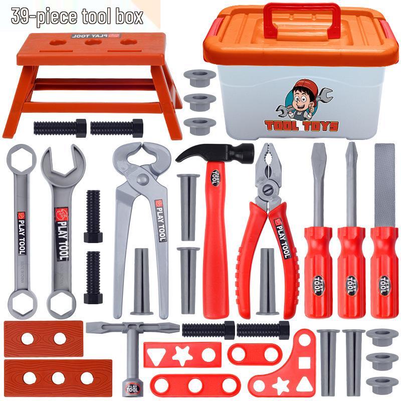 Kids' Play Tool Set: Electric Drill, Saw & Screwdriver for Repair Simulation