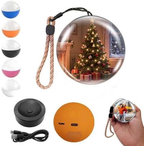 Video Crystal Ball Memory Sphere Art Glass Lamp 2.7" Crystal Ball Video Player Memory Orb Lamp Christmas Birthday Gift 2026 New