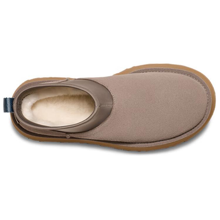 UGG Модні зручні короткі зимові черевики з круглим носом Жіночі черевики сіро-коричневі 1168170-SKP