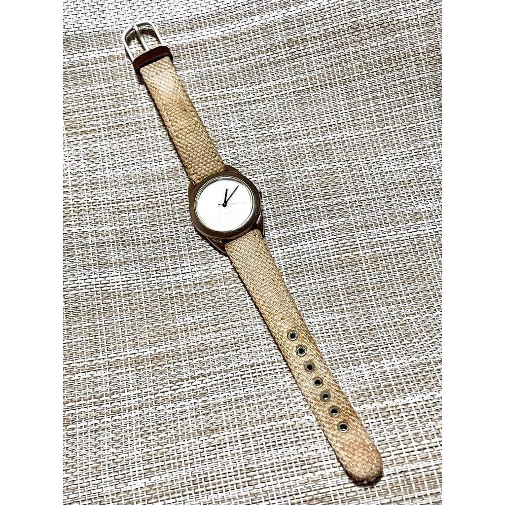 Used [Rare 90's Vintage Excellent Condition/Working] KANGOL x CITIZEN / Made by Citizen / UK / Genuine Linen Belt / Wristwatch