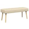 Channel Tufted Bench Cream 110 X 40 X 46 Cm Fabric