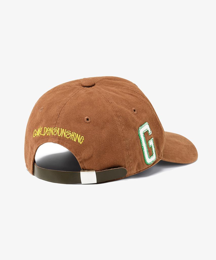 GOLDEN SUNSHINE Happiness Washed 6P Cap_Brown