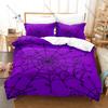 Cool Spider Web Gothic Dark Horror Halloween Minimalist Pattern Abstract Art HD Print Bedding Set Duvet Cover + 2 Pillowcases