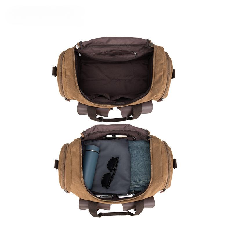 Wear-resistant 16A Microfiber Canvas Touring Bag Waterproof Short Distance Travel Luggage Bag Unisex Outdoor Sports Fitness Shoulder Crossbody Handbag