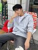 Xox 2-Way Semi-Overfit Sweat Zip-Up Hoodie [M/Grey]