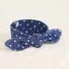 Dog Ribbon Scarf - Denim Dot