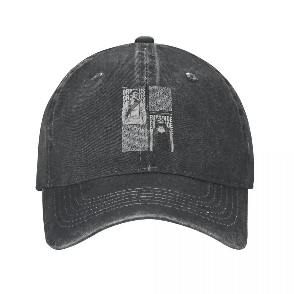 Baseball Cap ORPHEUS EURYDICE Lover Stuff Unisex Women Fashion Distressed Denim Hadestown Musical Headwear