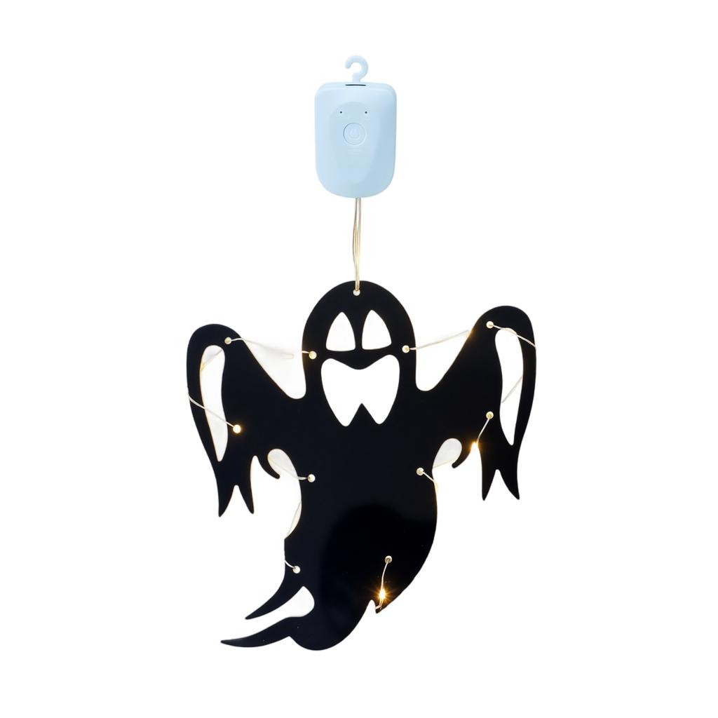 Halloween Hanging Decorative Light with Rechargeable Button Battery for Indoor Outdoor Party Decor