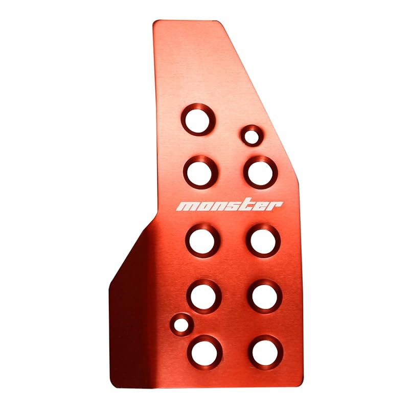 MONSTER SPORT Sport Driving Pedal Covers, Red Anodized, for Swift Sport [ZC33S], Swift [ZC13S/ZC83S], and Other Automatic Transmission Vehicles (ZC33