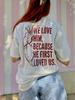 Christian Back Print Tops Jesus Faith Tee Shirt Bible Verse T Shirt Streetwear Women Unisex Religious Clothes