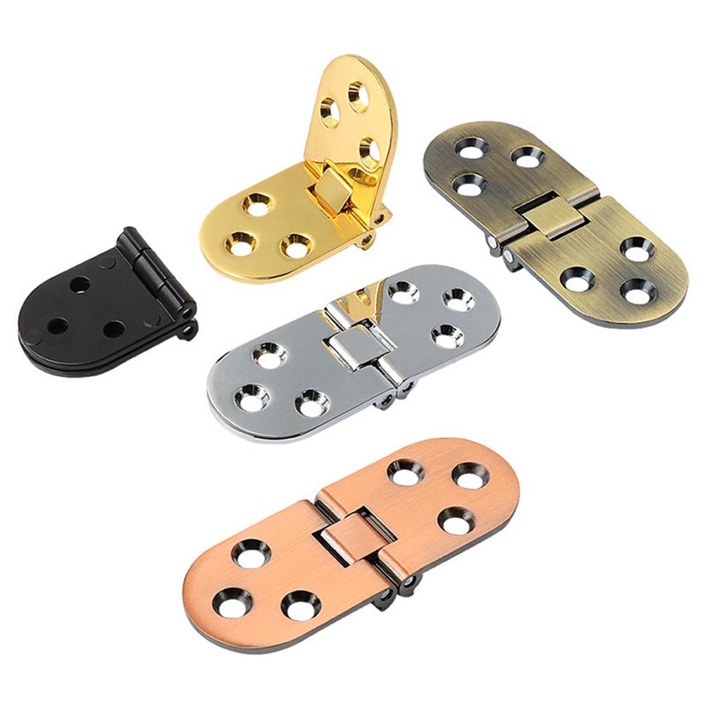 4pcs/set Furniture Fittings Folding Hinges 180 Degree Foldable Flap Hinges Table Cabinet Door Hinge For Kitchen Furniture