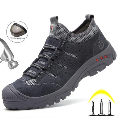 Arbeitsstiefel Herren Sicherheitsstiefel Herrenstiefel Sicherheitsschuhe mit Stahlkappe Turnschuhe Herren Atmungsaktive Arbeitsschuhe Pannensichere Arbeitsschuhe