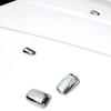 2PCS Fit For Ford Escape Kuga 2013-2019 Chrome Rain Wiper Water Spout Cover Trim