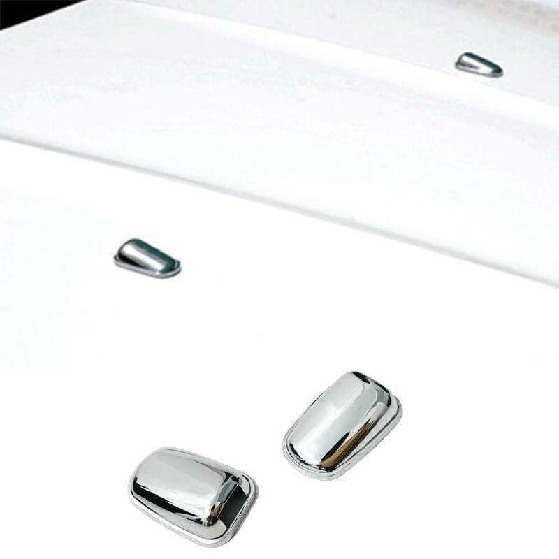 2PCS Fit For Ford Escape Kuga 2013-2019 Chrome Rain Wiper Water Spout Cover Trim