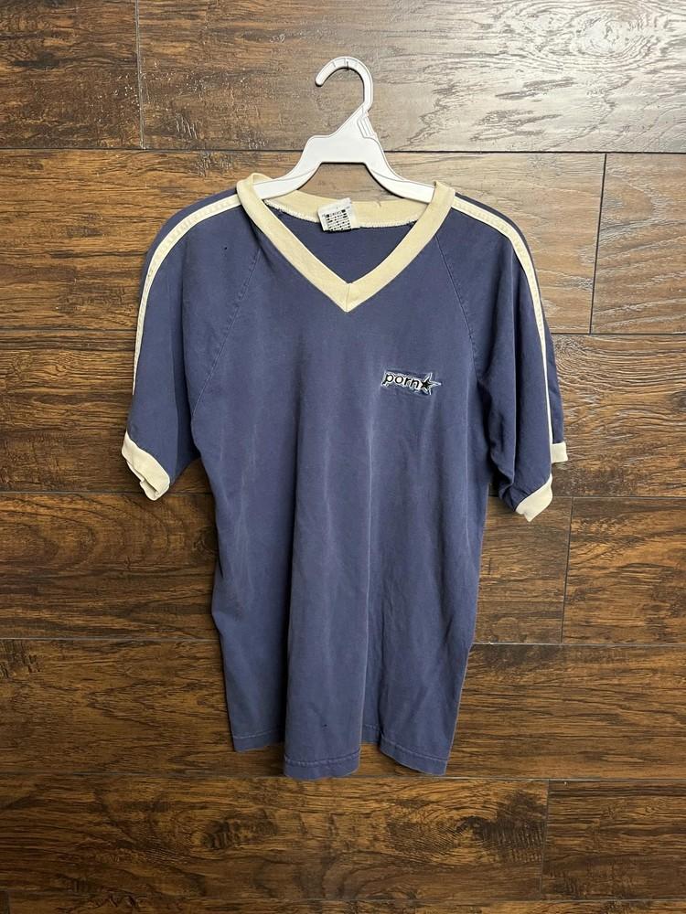 Винтажная футболка 90-х Porn Star Brand - Вышитый логотип - M Унисекс футболка M