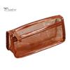 Lightweight Stationery Organizer Exam Pencil Case for Students, Double Layer Clear Mesh Pouch, Moisture-proof Bag Large Capacity Transparent