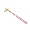 Cutipol KUBE Chopsticks and Chopstick Rest Pink Gold KU39PKGB Set,