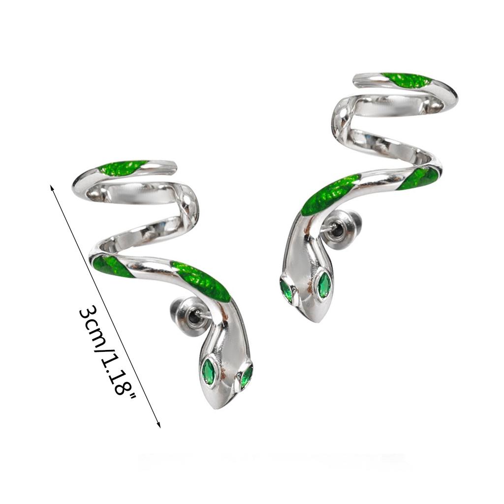 Orecchini a lobo serpente, Ear Cuff serpente, Orecchini rampanti serpente forati, Regali, Orecchini per cartilagine orecchio sinistro/destro per adolescenti