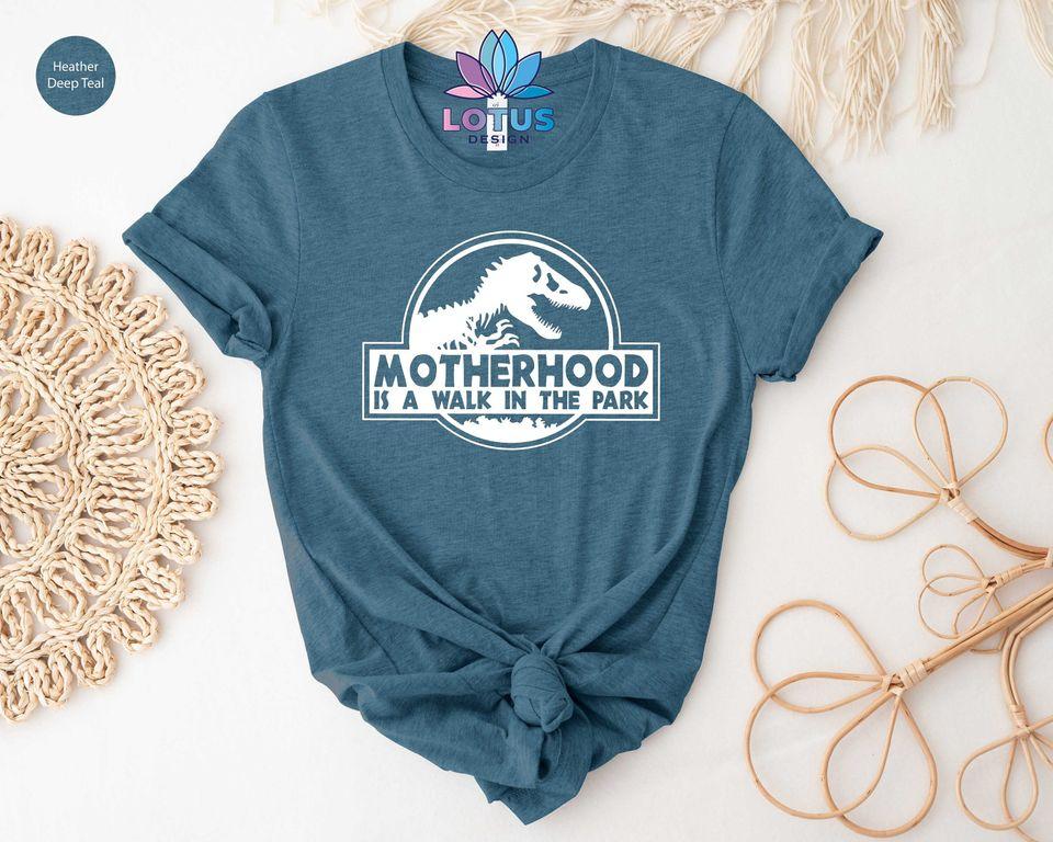 

Футболка «Материнство — это прогулка в парке», Футболка «Мама-динозавр», Футболка в подарок для мамы, Забавная футболка для мамы, Классическая футболка 2XL