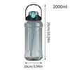 Sports Water Bottle Drinking Tumbler For Hiking Leakproof Sealed Transparent Double Drinking Spout Water Bottle For School